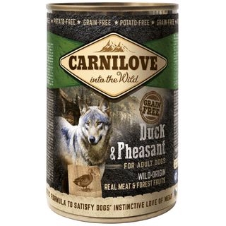 Hrana umeda pentru caini Carnilove Dog Rata&Fazan 400g