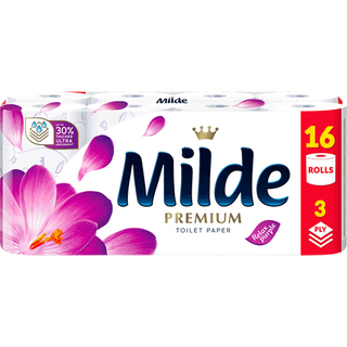 Milde Relax Тоалетна хартия 3пласта 16 БР / 38901778