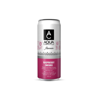 Bautura carbogazoasa Aqua Carpatica Flavours cu aroma de zmeura, 0.33 l