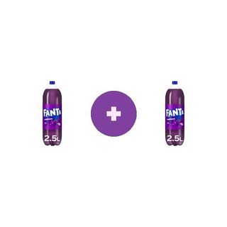 2 X Fanta Bautura Carbogazoasa Fanta Madness Struguri 2.5L