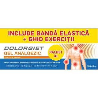 Zdrovit Dolorgiet gel analgezic 100ml + dispozitiv medical Cadou