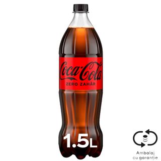 Coca-Cola Zero Zahar, Bautura racoritoare carbogazoasa 1.5L (ID 69279)