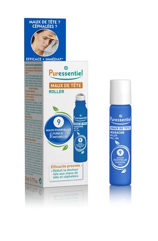 Roll-on pentru dureri de cap cu 9 uleiuri esentiale Puressentiel,5 ml