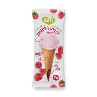 LATTI Înghețata zmeură, cornet 75g