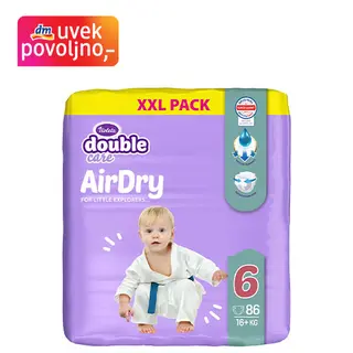 violeta double care pelene AirDry XXL PACK, veličina 6 (16+ kg) 86 kom 2420274