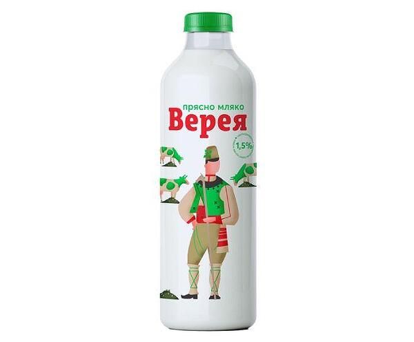 Мляко Прясно Верея 1.5 %
