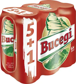 Bucegi Bere Lager Blonda 6x0.5L Doza 