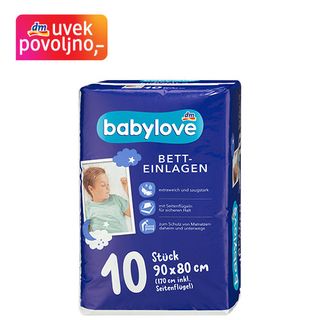 babylove podloga za krevet, veličina 90x80cm, 10 kom