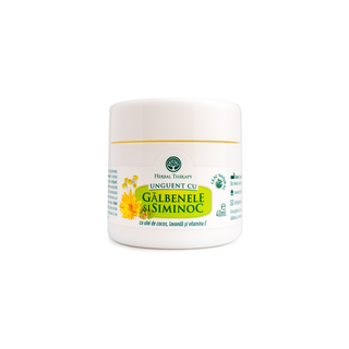 Unguent cu Gălbenele și Siminoc (cu  extract de gălbenele și siminoc, ceară de albini, vaselină, ulei de cocos, ulei de lavanda, vitamina E ) 