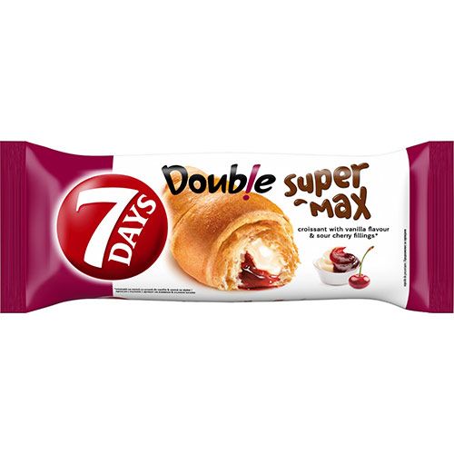 7DAYS Super Max Кроасан ванилия и вишна