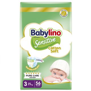 BABYLINO pelene sensitive 56 KOM midi 4-9kg 3 | 5201263082573