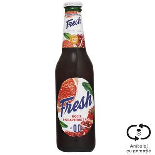 Fresh 0.0, Bere fara alcool cu suc de rodie si grapefruit 0.33L (ID 69076)