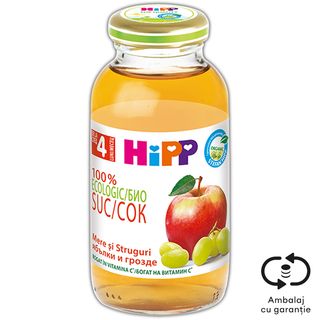 Hipp, Suc bio de mere si struguri 200ml (ID 64818)
