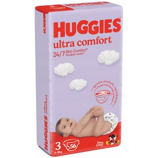 Huggies Ultra Comfort Scutece Jumbo 3 (4-9 kg) 56buc Unisex