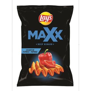 Lay'S Max Chips ondulati cu smantana paprica 115 g