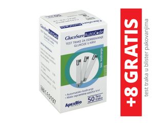 TRAČICE GLUCOSURE AUTOCODE 1/50 + 8 gratis