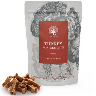 Recompense pentru caini Essential Mini Delights Curcan 100g