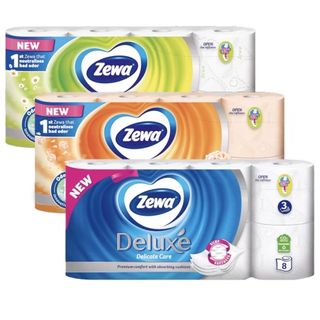 Hartie Igenica Zewa Deluxe  Diverse Arome 3 Straturi / 8 Role