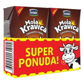 Moja kravica čokoladno mleko 2x250 ml