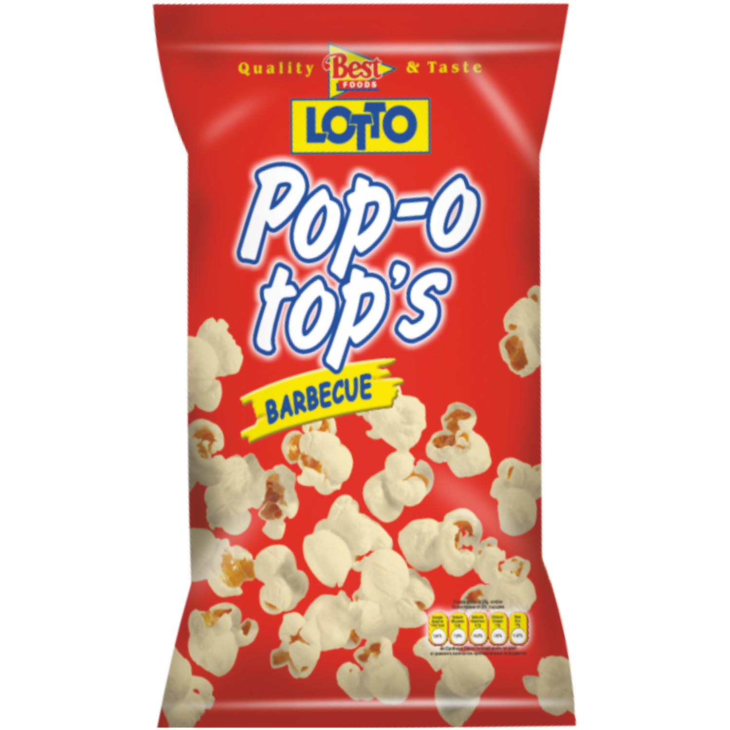 Пуканки Lotto Pop-O-Tops Барбекю  Изпукани