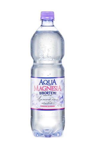 Apa minerala naturala carbogazificata Biborteni Magnesia, 1 l