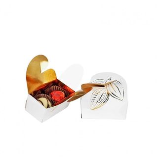 Mini Ballotin Alb Fluture 2 praline