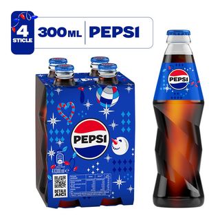 Pepsi, bautura cu aroma de cola, sticla, 4x300ml