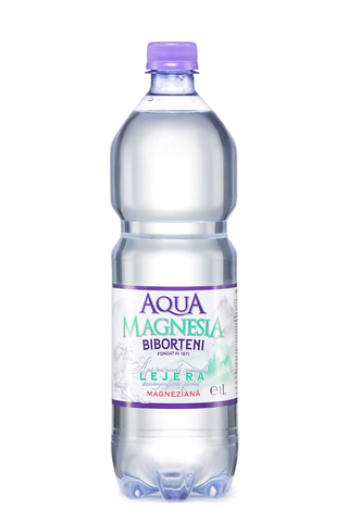 Apa minerala naturala carbozificata partial Biborteni Magnesia Lejera, 1 l
