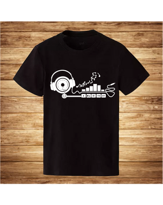 PLAY MUSIC crna muška t-shirt