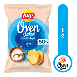 Lay's Baked rumeniti in cuptor, chipsuri din cartofi cu sare 105g