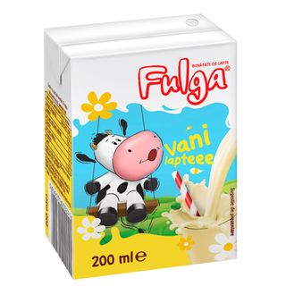 FULGA Lapte Cu gust de vanilie 1.5%, UHT  t/p 200ml