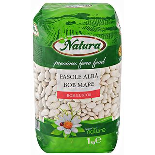 Natura Fasole Alba Bob Mare 1Kg