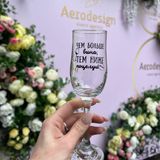 Бокал "Чем больше вина, тем ниже поцелуи"