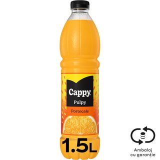 Cappy Pulpy, Bautura racoritoare cu suc si pulpa de portocale 1.5L (ID 42396)