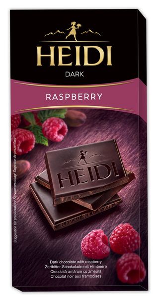 Ciocolata Heidi Dark cu Zmeura 80g