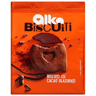 Alka Biscuiti Glazurati Cu Cacao 180G
