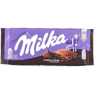 Milka, Ciocolata cu lapte cu crema cu cacao, aerata 100g (ID 89781)