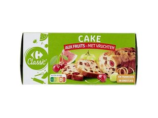  Prajitura cu fructe, feliata Carrefour Classic 300g