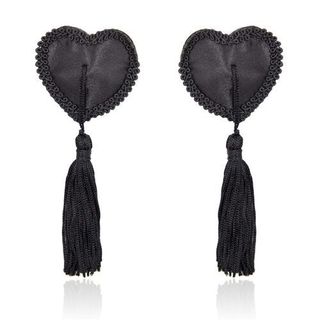Ornamente sfarcuri Red Heart Nipple Pasties, cu ciucuri, Negre