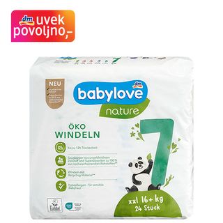 babylove nature pelene veličina 7 (16+kg) 24kg