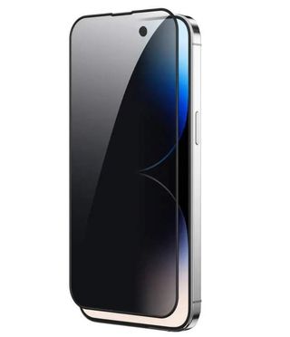 FOLIE PROTECTIE ECRAN STICLA 3D PRIVACY CELLARA PENTRU IPHONE 15 - NEGRU,WS75808