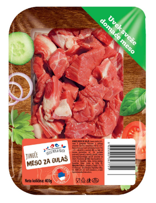 Juneće meso za gulaš K plus 400g