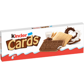 Kinder Cards Вафла с млечен и какаов пълнеж 128 ГР / 38938090