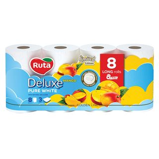 RUTA Hartie igienica Pure White Deluxe Mango 3str 8role