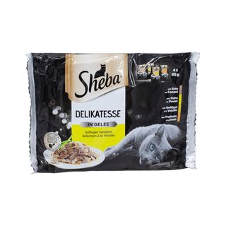 Sheba Delicacy Sel Pasare In Aspic  4*85G
