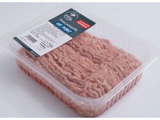 Carne tocata de porc, Carrefour La Piata, Romania per kg