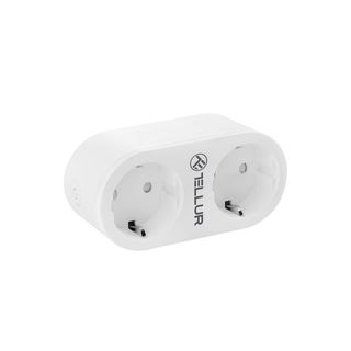 Priza WiFi Tellur Smart, 2 porturi EU, 16A