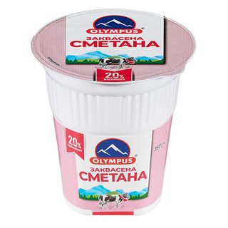 Olympus Сметана заквасена 20% масл. 350г / 00402960