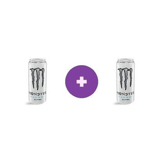 2 X Bautura Energizanta Monster Ultra White Zero Zahar 500ML
