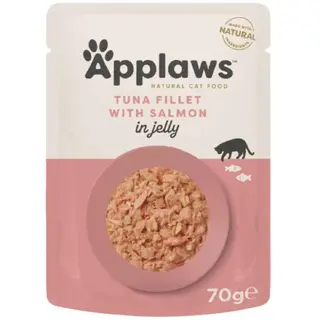 Hrana umeda pentru pisici Applaws cu file de ton si somon 70 g